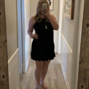 Little black light summer tiered dress